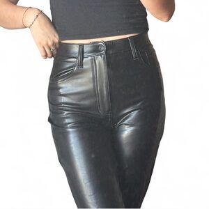 Abercrombie & Fitch Black Leather Pants